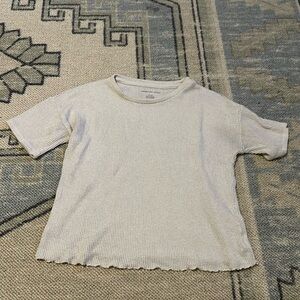 American eagle waffle tee shirt lettuce hem